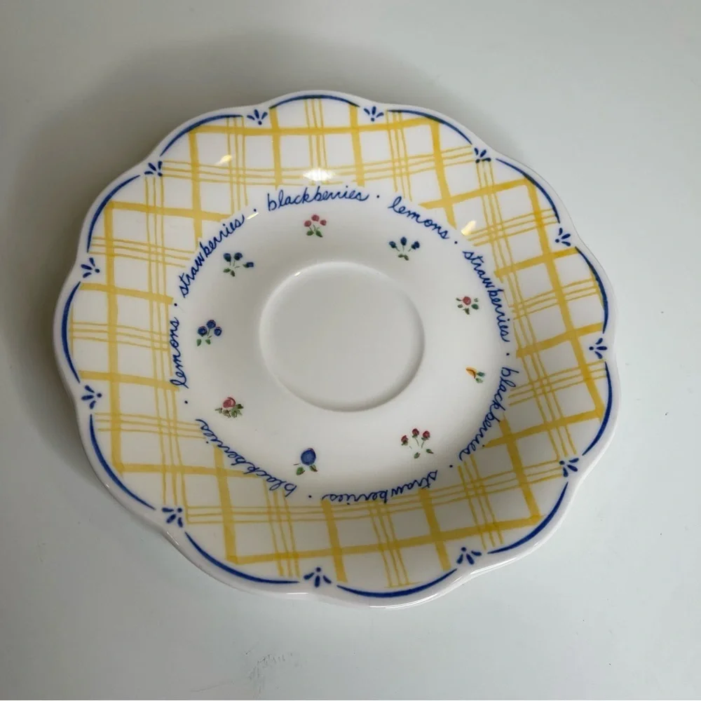 NIKKO DENA’S GARDEN MADE IN JAPAN 1998 TEA CUP & SAUCERS